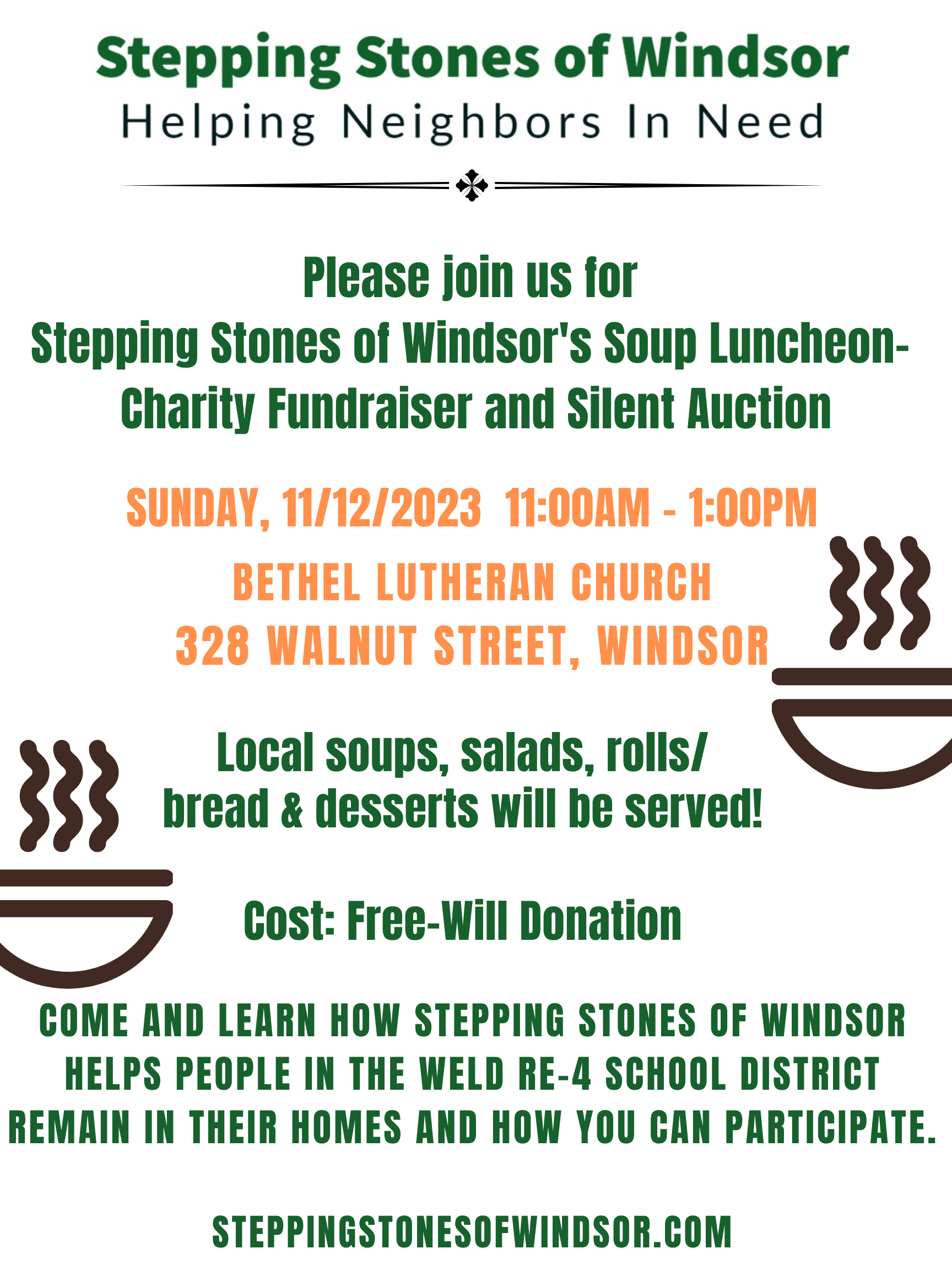 fall 2023 stepping stones soup luncheon