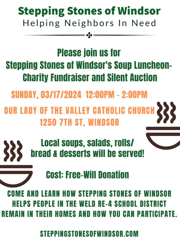 stepping stones soup luncheon fundraiser march 2024